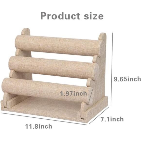 3 Tier Detachable Bracelet Holder Watch Stand for Jewelry Organizer and Display - Picture 2 of 6
